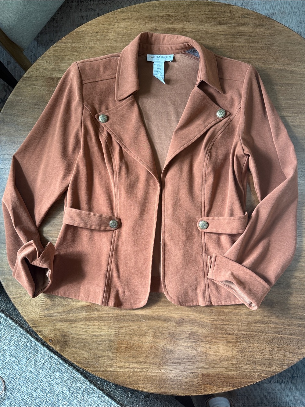 Sag Harbor Women's Rust-Tone Tailored Blazer